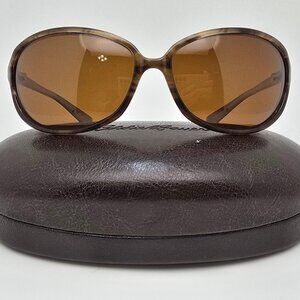 Eddie Bauer On 0144 Tortoise Frame Polarized Brown Lens Sunglasses w/ Case 64mm